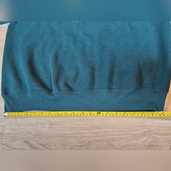 Vintage Christmas Santa Claus Noel XL Green Sweatshirt - Picture 7 of 10